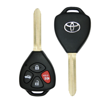 2012 Toyota Matrix Remote Head Key Fob 4B w/ Trunk (FCC: GQ4-29T, G Chip, P/N: 89070-02620)