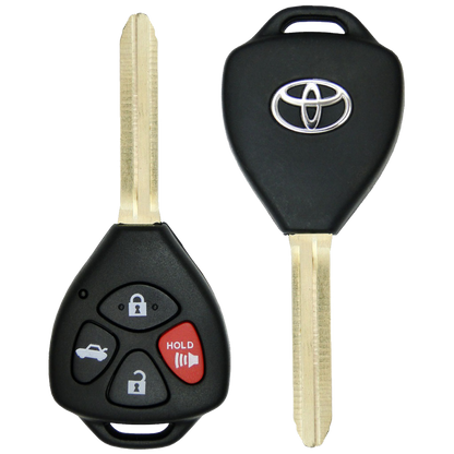 2012 Toyota Corolla Remote Head Key Fob 4B w/ Trunk (FCC: GQ4-29T, G Chip, P/N: 89070-02620)