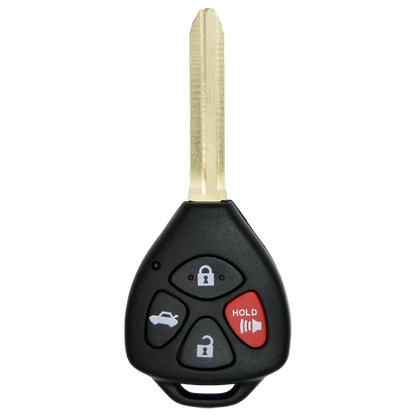2012 Toyota Corolla Remote Head Key Fob 4B w/ Trunk (FCC: GQ4-29T, G Chip, P/N: 89070-02620)