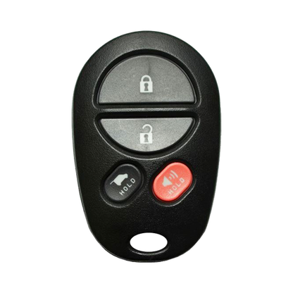 2018 Toyota Sequoia Keyless Entry Remote Key Fob 4B w/ Hatch (FCC: GQ43VT20T, P/N: 89742-0C040)