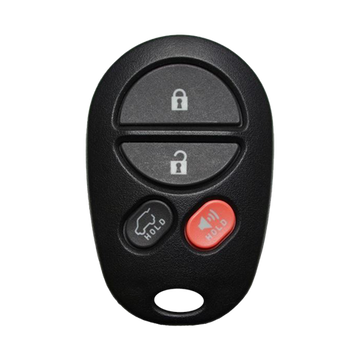 2008 Toyota Highlander Keyless Entry Remote Key Fob 4B w/ Hatch (FCC: GQ43VT20T, P/N: 89742-0W010)