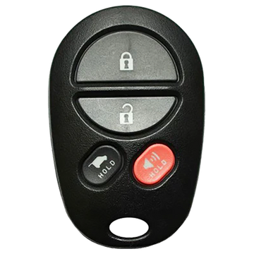2009 Toyota Sequoia Keyless Entry Remote Key Fob 4B w/ Hatch (FCC: GQ43VT20T, P/N: 89742-0C040)