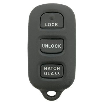 2003 Toyota Matrix Keyless Entry Remote Key Fob 3B w/ Hatch Glass (FCC: GQ43VT14T, P/N: 88969657)