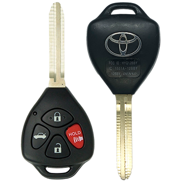 2011 Toyota Yaris Remote Head Key Fob 4B w/ Trunk (FCC: HYQ12BBY, G Chip, P/N: 89070-06500)
