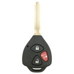 2013 Toyota Venza Remote Head Key Fob 3B (FCC: GQ4-29T, Dot Chip, P/N: 89070-02250)