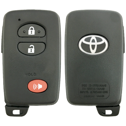 2013 Toyota Highlander Smart Remote Key Fob 3B (FCC: HYQ14AAB, 0140 Board, P/N: 89904-48100)
