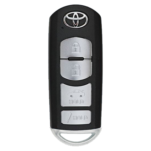 2019 Toyota Yaris iA Smart Remote Key Fob 4B w/ Trunk (FCC: WAZSKE13D01, P/N: 89904-WB001)