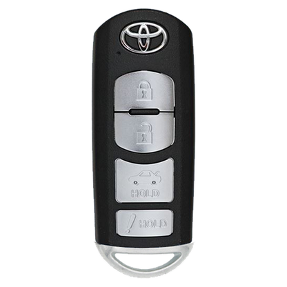 2018 Toyota Yaris iA Smart Remote Key Fob 4B w/ Trunk (FCC: WAZSKE13D02, P/N: 89904-WB001)