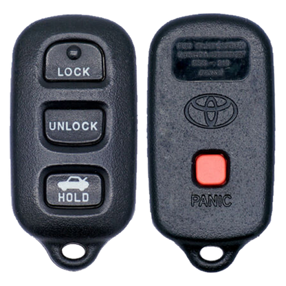 2004 Toyota Avalon Keyless Entry Remote Key Fob 4B w/ Trunk (FCC: HYQ12BAN, P/N: 89742-AC050)