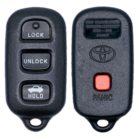 2004 Toyota Avalon Keyless Entry Remote Key Fob 4B w/ Trunk (FCC: HYQ12BAN, P/N: 89742-AC050)