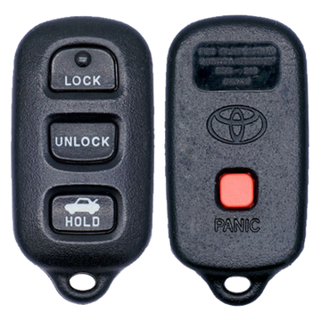 1999 Toyota Solara Keyless Entry Remote Key Fob 4B w/ Trunk (FCC: HYQ12BAN, P/N: 89742-AC050)