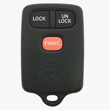 1999 Toyota Sienna Keyless Entry Remote Key Fob 3B (FCC: GQ43VT7T, P/N: 89742-AA010)