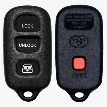 2001 Toyota Sequoia Keyless Entry Remote Key Fob 4B w/ Panic, Rear Glass (FCC: HYQ12BAN, P/N: 89742-0C010)