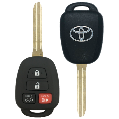 2016 Toyota RAV4 Remote Head Key Fob 4B w/ Hatch (FCC: GQ4-52T, H Chip, P/N: 89070-0R100)