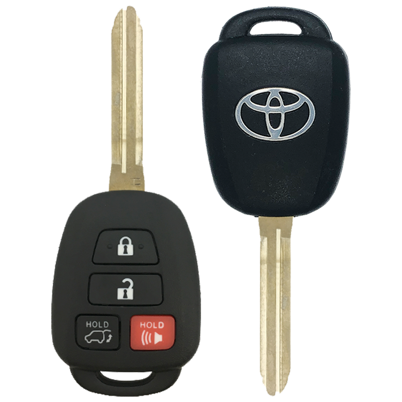 2019 Toyota Highlander Remote Head Key Fob 4B w/ Hatch (FCC: GQ4-52T, H Chip, P/N: 89070-0R100)