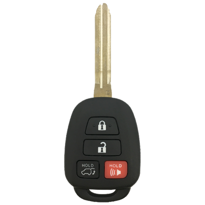 2014 Toyota Highlander Remote Head Key Fob 4B w/ Hatch (FCC: GQ4-52T, H Chip, P/N: 89070-0R100)