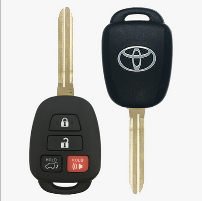 2014 Toyota Highlander Remote Head Key Fob 4B w/ Hatch (FCC: GQ4-52T, H Chip, P/N: 89070-0R100)