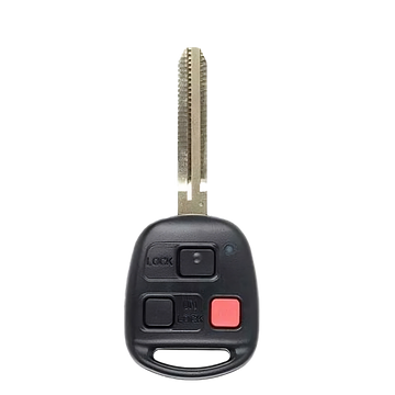 1998 Toyota Landcruiser Remote Head Key Fob 3B (FCC: HYQ1512V, 4C Chip, P/N: 89070-60090)