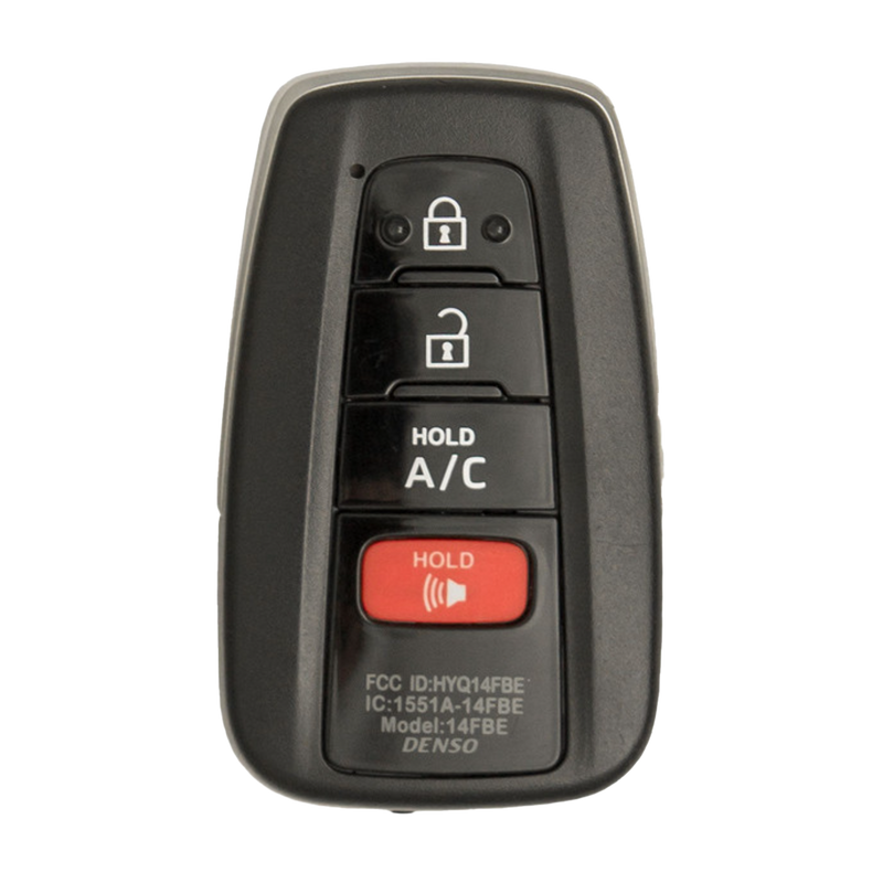 2019 Toyota Prius Prime Smart Remote Key Fob 4B w/ A/C (FCC: HYQ14FBE, P/N: 89904-47460)