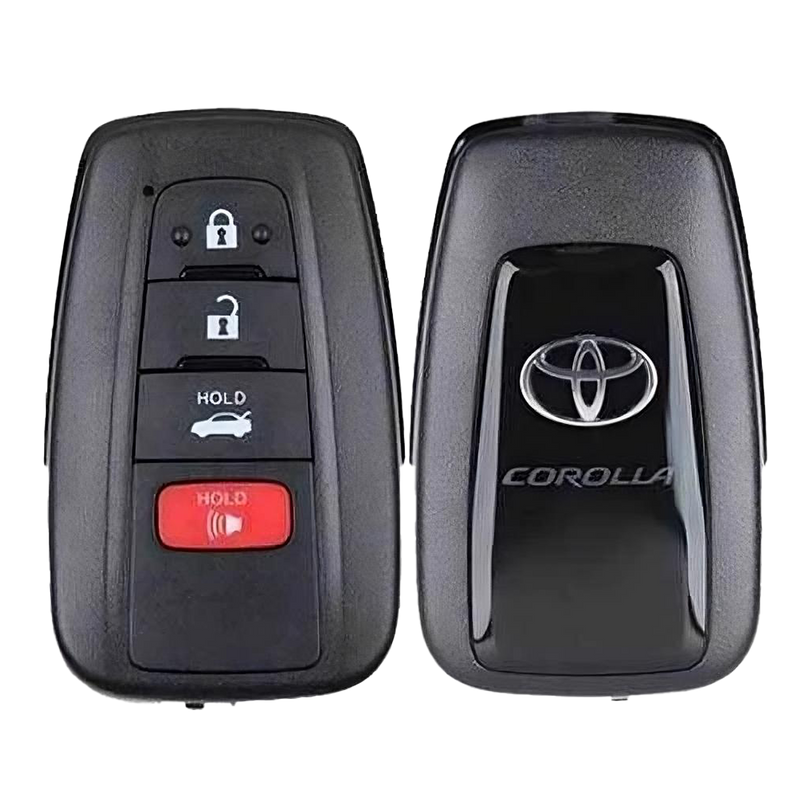 2019 Toyota Corolla Smart Remote Key Fob 4B w/ Trunk (FCC: HYQ14FBN, P/N: 8990H-02030)