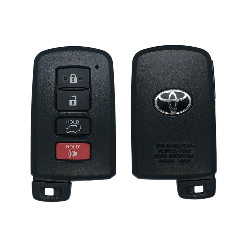 2020 Toyota Sequoia Smart Remote Key Fob 4B (FCC: HYQ14FBA, AG Board, P/N: 89904-0E121)