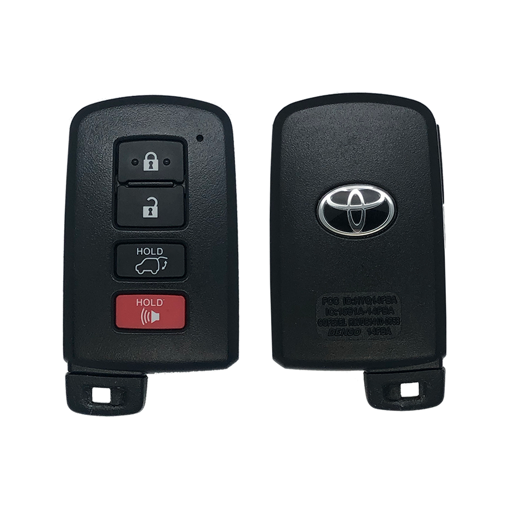 2020 Toyota Sequoia Smart Remote Key Fob 4B (FCC: HYQ14FBA, AG Board, P/N: 89904-0E121)